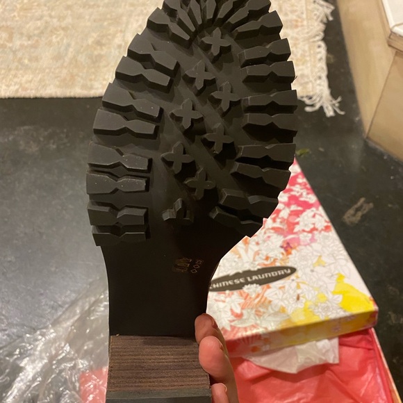 Lug Sole Chunky Heel Buckle Detail Engineer Boots - Picture 10 of 14